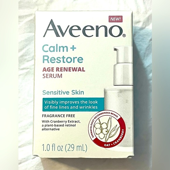 Aveeno Calm + Restore Age Renewal Serum 1.0 Fl Oz New in Box - Picture 1 of 9